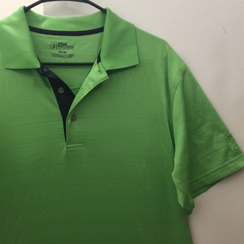 PGA Tour - Lime Green Golf/Performance Polo